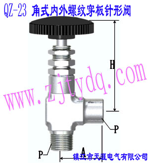 QZ-23 ��ʽ��(n��i)���ݼy��������yQZ-23 Femals Screw-Males Screw Angle Pattern Wall-separting Needle Valve
